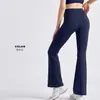 Calça de Yoga Branca de Cintura Alta Flare para Mulheres Baixas, Calça Esportiva Fitness Fina de Verão com Efeito Bumbum de Pêssego