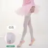Pantyhoses para Niñas Delfín Verano Delgadas Medias de Danza para Niñas Terciopelo Blanco Color Piel Grado Calcetines de Danza