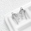 Colgante de circón con forma de gota de agua y lazo de cinta, joyería artesanal, pulsera, collar, pendientes, accesorios de cuentas