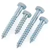 Tornillos hexagonales para madera Din571, Tornillos autorroscantes hexagonales exteriores, Tornillos para madera, Tornillos autorroscantes de rosca gruesa, Acero al carbono Estándar Nacional