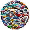 50 Adesivos Legais de Corrida Shopee Shein Desenho Animado Tendência Personalizado DIY Supercarro Corrida Adesivos de Grafite