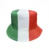 Chapéu de Pescador Chapéu de Sol Chapéu de Torcedor Verão Venda Quente Transfronteiriça Elemento da Bandeira da Itália Bandeira da Copa do Mundo Bloco de Cores