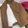 Chaqueta corta de moda 2026, forrada de polar y engrosada para mujer, nueva chaqueta casual y a la moda estilo coreano para otoño/invierno, para figuras petite
