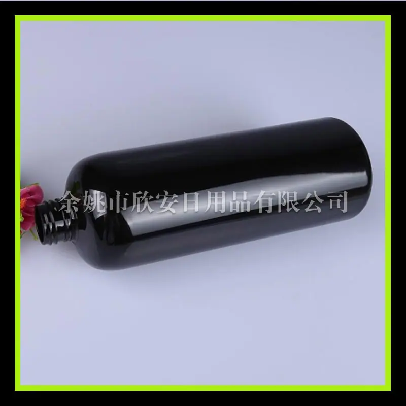 500ml 圆肩 黑 色pet