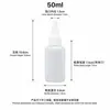 Botellas de PE de punta fina para solución de limpieza farmacéutica, exprimibles, con escala, disponibles en tamaños de 10-200 ml, gama completa de especificaciones.