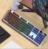 Teclado y Ratón USB con Cable para Ordenador Doctorton Arcoíris Retroiluminado Trasero Instalación DIY