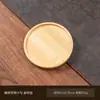 Posavasos de Bambú en Forma de Cruz para Bodas, Tapetes para Repostería, Posavasos Carbonizados Resistentes al Calor, Set Creativo Portátil de Ceremonia de Té, Bandejas de Té