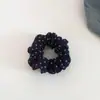 Scrunchie de Flor Pequeña Cepillada Estilo Coreano Suave para Otoño e Invierno Cuerda para el Pelo de Estilo Bosque Retro Accesorio para el Cabello