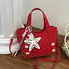 Bolsa Transversal 2026 Nova de Bolinhas para Mulheres, Versão Coreana Estilo Fresco Versátil Bolsa de Ombro, Bolsa Saco Moda Estudante