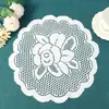 Estilo Pastoral Calado Blanco Encaje Mantel Individual Mantel Decorativo Tela de Mesa Estilo Ins Cubierta Protectora Antipolvo Tela de Fábrica