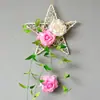 Colgante de pared de cinco estrellas colgante de pared simulado traje colgante de pared flor artificial de plástico cesta colgante decoración de pared interior pared interior decoración escolar Floricultura