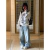 Sudadera pequeña Harajuku de cuello redondo para mujer, ropa deportiva universitaria sencilla e informal sin capucha, estampada, estilo Chanel