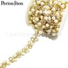 Explosões pérola strass soldagem código corrente vestido de noiva sapatos roupas acessórios DIY corrente de diamante decorativa
