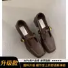 Versão em estoque~Sapatos Mary Jane elegantes de salto alto com bico quadrado vintage, com recorte discreto, fivela de tira única, salto grosso, adequados para o trabalho, sapatos femininos de salto alto