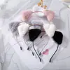 Linda Diadema de Gato de Peluche para Mujer, Pinza Especial para Lavar el Cabello, Nueva Diadema de Presión para el Cabello 2025, Pinza para el Cabello, Tocado Rosa para Mujer