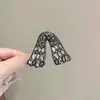Pinza para el Cabello en Forma de V con Exquisito Cristal de Vidrio, Sensación de Alta Gama, Pasador Anticolapso para Coleta Alta, Adecuado para Cabello Fino, Pinza Fijadora para el Cabello