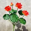 Flores de Loto Simuladas, Hojas de Loto Falsas para Estanques, Nenúfares para Paisajismo, Decoración para Acuarios, Accesorios para Espectáculos de Danza, Flores Artificiales de Alta Gama