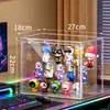 Vitrina para Coleccionables de 3 Niveles Actualizada, Vitrina Acrílica Ajustable con Puerta Magnética, Caja de Exhibición Transparente Apilable, Vitrinas para Aficionados a Figuras, 1 Paquete