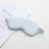 Máscara de Ojos de Seda Artificial de Doble Cara Bloqueadora de Luz para Dormir, Máscara de Ojos Elástica para Siestas de Viaje, Máscara de Ojos de Aviación Estampada al por Mayor