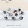 Pulsera de Cuentas Sueltas de Cerámica Girada en Horno Retro de 10 mm Accesorios para Pulseras DIY Pulsera de Cuentas de Cerámica Electrochapada Accesorios para Ropa Cuentas de Porcelana