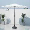 Guarda-sol de Exterior, Guarda-sol de Pátio, Guarda-sol de Sol, Guarda-sol de Barraca de Camping, Guarda-sol de Coluna Central para Proteção Solar de Jardim, Guarda-sol de Praia de Lazer com Manivela