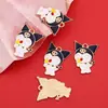 Yt090 Pingente Criativo Desenho Animado Série Sanrio DIY Kuromi Melody Colar Brincos Pulseira