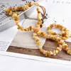 Accesorios de joyería hechos a mano DIY Corea del Sur color acrílico perforado imitación piedra pequeña aretes aretes colgantes material