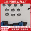 JM902 Amazon Halloween Fantasma 3D Calabaza Espejo Acrílico Pegatina Decorativa de Pared para Dormitorio Sala de Estar