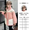 Jaqueta de Veludo Infantil, Moderna e Casual, Meninas e Meninos, Aconchegante, Estilo Inverno para Crianças Médias e Grandes, Jaqueta de Veludo com Grão para Outono e Inverno