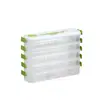 Caja de Almacenamiento Especial para Empanadillas en el Hueco, Caja para Congelador para Puerta Lateral de Refrigerador, Caja Clasificadora y Organizadora de Grado Alimenticio, Caja para Empanadillas que Ahorra Espacio
