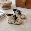 Botas Ugly Birkenstock de Lunares Otoño e Invierno 2025 Nuevo Estilo Coreano para Niñas Punta Redonda Estilo Británico Botas Martin Suela Suave Botas Cortas