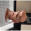 Bolsa de Ombro Portátil Versátil Estilo Coreano Transfronteiriça Nicho Luxo Leve Bolsa Baguete de Bolso Duplo Bolsa de Axila Nova para Mulheres
