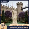 Figuras de Guerreiros Estilo Europeu Estátuas de Arenito Personalizadas para Exportação, Especializada em Escultura de Figuras Culturais de Arenito Artificial Painéis de Processamento