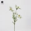 Flor artificial pastoral directa de fábrica, flor de seda, pequeña margarita, semilla negra, hierba, decoración para boda, hogar, tipo de línea, flor falsa