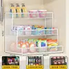 Estante de almacenamiento de hierro en capas para gabinetes, estante de almacenamiento para espacios debajo del fregadero, organizador para detergente de lavandería y artículos de limpieza
