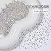 Taladro de uñas decoración de uñas chapado fondo circonita fondo plano ojo de caballo 1.5*3mm corte rosa mixto micro circonio al por mayor