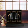 Copa Pequeña de Licor del Fabricante, Copa Pequeña de Vino de Lujo con Lámina de Oro, Vaso de Chupito, Dispensador de Vino de Cristal Creativo Juego con Caja de Regalo