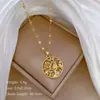 [Acero de titanio] Rama Búho Luz lujo elegante hermoso collar de diamantes llenos de mujer cadena de clavícula de acero de titanio que combina con todo