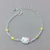 Pulseira de prata de lei S925 novo esmalte gota Sanrio design nicho joias de prata fofas para crianças vendas diretas de fábrica transfronteiriças