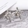 Hebilla de Cintura Desmontable Ajustable Herramienta Pequeña de Costura Estrella Cruzada Botón para Jeans Sin Coser Sin Cintura Cinturón de Pedrería