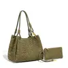 Bolsa de Paraquedas Tecida com Veludo de Pele de Veado para Comércio Exterior Transfronteiriço, Bolsa Tote Grande Capacidade para o Dia a Dia, Bolsa de Mão/Ombro Elegante