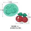 Mini Frutas e vegetais silicone gesso molde diy melão, frutas e vegetais morango epóxi chocolate fondant molde de silicone