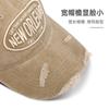 Gorra de Pato Lavada Bordada Estilo Retro Americano para Celebridad de Internet Femenina Blogger Versátil Elegante Agujero Protección Solar Gorra de Béisbol Tendencia Hombres