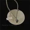 Collar de Corazón a Cuadros al por Mayor de Fábrica Nuevo Otoño e Invierno 2025 Cadena de Suéter Hip-Hop de Nicho Cadena de Sudadera para Mujeres