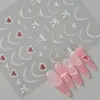 Redanco Novo Avião 3D Popular Renda Laço Adesivo para Unha Estéreo Adesivo de Unha Dh-854