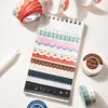 Cinta Washi Chica Salsa de Tomate Serie Cuadros Caída de Estrellas Material Creativo DIY Temático de Sal Pegatinas Reutilizables 6 Diseños