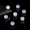 Pedra da Lua Azul Natural Contas Redondas Não Porosas Contas Soltas Labradorita de Luz Azul Contas de Pedra da Lua Acessórios de Cristal DIY