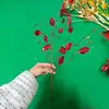 Regalos de Navidad Transfronterizos, Recortes Dorados para Ambientación de Escena, Decoración Creativa de Árbol de Navidad, Recortes con Polvo Pegajoso, Pentagrama
