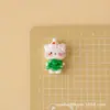 Navidad Lindo Animalito Dibujos Animados DIY Pegamento Cremoso Accesorios Resina Creativa Piezas Pequeñas Sandalia de Madera Hebilla Material Kit