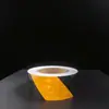 Cinta reflectante de rejilla diagonal amarillo-negro para camión y piso de fábrica, cinta de advertencia de seguridad vial contra incendios, película reflectante nocturna